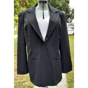 Vintage 80s Sak Fifth Avenue Folio Collection Womens Size 14 Wool Blazer